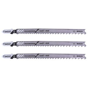 Lâmina Para Serra Tico Tico Madeira / Metal 3 peças T345XF Bosch