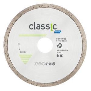 Disco Diamantado Classic Contínuo para Serra Mármore 110x20mm Norton