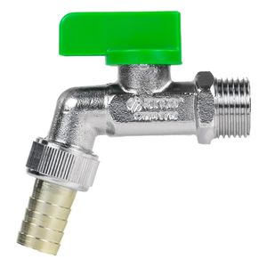 Torneira Esfera Nano de Latão Europeu 1/2x1/2" Arco