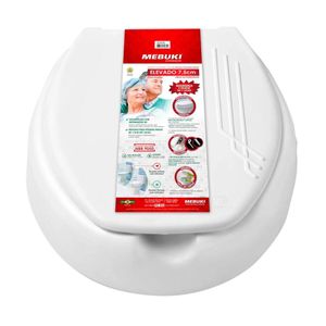 Assento Sanitário Elevado 7,5cm Com Tampa Mebuki
