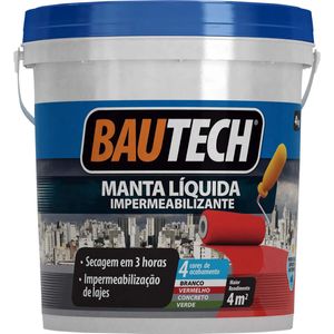 MANTA LIQUIDA 4KG BAUTECH IMPERMEABILIZANTE CINZA