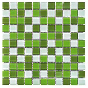 Pastilha de Vidro Mescla Verde 30cmx30cm Liege