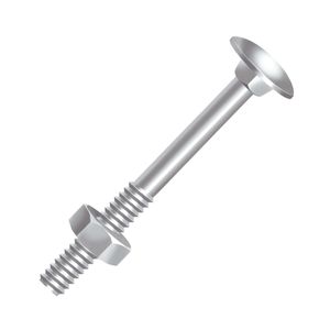 Parafuso Francês Porca Zincado 3/8"x11" 50 Peças Ciser