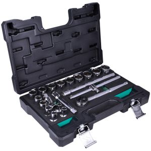 Jogo De Soquete 3/8” A 1.1/4” Encaixe 1/2” Belzer - 20 Peças