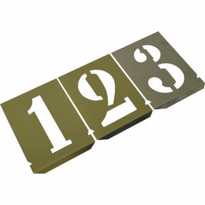 Algarismo em Lâmina 0 a 9 140mm Para Pintura IMK-74 Krause