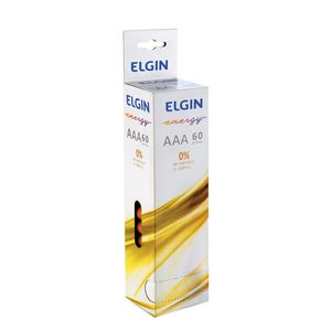 PILHA ZINCO AAA TUBO 60PÇS ELGIN