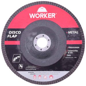 Disco Flap Curvo para Metal 4.1/2" G40 Worker