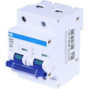 DISJUNTOR BIPOLAR WEG DIN CURVA C 100A 3KA