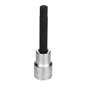 Soquete Longo em Aço Cromo Vanádio Ponta Multidentada 10 mm - Encaixe 1/2" Tramontina 44865110