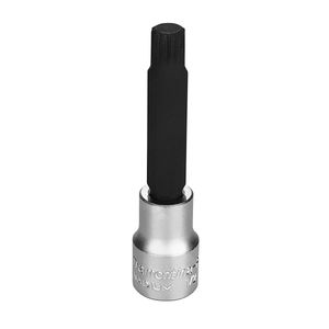 Soquete Longo em Aço Cromo Vanádio Ponta Multidentada 12 mm - Encaixe 1/2" Tramontina 44865112