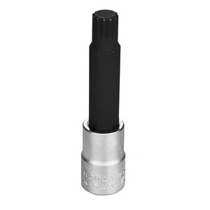 Soquete Longo em Aço Cromo Vanádio Ponta Multidentada 14 mm - Encaixe 1/2" Tramontina 44865114