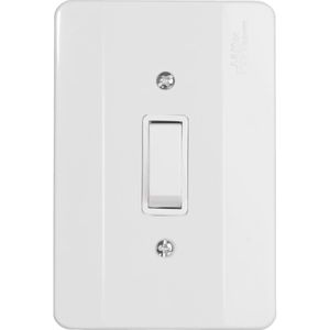 Interruptor Millenium Simples com Placa Branco 1TS Mectronic