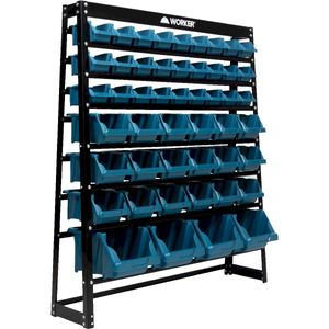 Estante Metálica com 49 Gavetas Mistas Azul WORKER