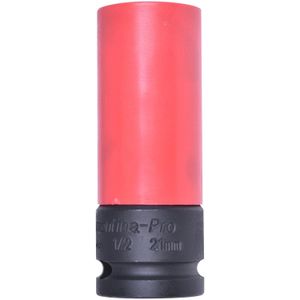 Soquete Impacto Sextavado Longo Encaixe 1/2" 21 mm Tramontina