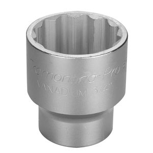 Soquete Estriado em Aço Cromo Vanádio 55 mm - Encaixe 3/4" Tramontina 44853155