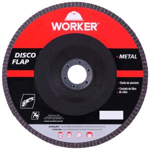 Disco Flap Curvo para Metal 4.1/2" G40 Worker