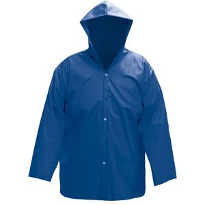 Capa de Chuva Azul PVC Laminada Tamanho G Worker