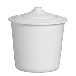 LIXEIRA DE PIA 5.5L COM TAMPA BRANCA JAGUAR