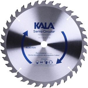 Disco Serra Circular 16” para Madeira 36 Dentes 3300rpm Kala