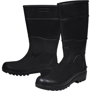 Bota PVC Preta Cano Longo com Forro Worker