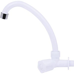Torneira de Parede com Bica Móvel 1/4" ABS Branco C50 Liege