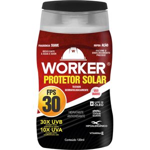 Protetor Solar FPS30 120ml Worker