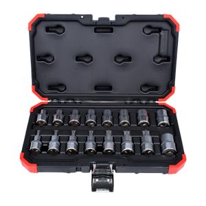 Jogo de Soquetes e Chaves Hexalobular 1/2" TX 16 Peças Gedore Red