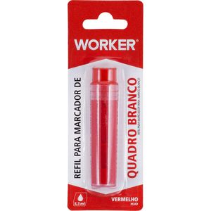 Refil de Marcador para Quadro Branco Cor Vermelho Worker