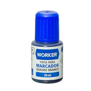 Tinta para Marcador de Quadro Branco 20ml Azul Worker