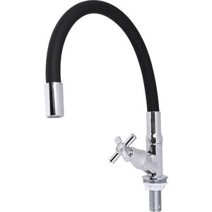 Torneira Bica Flexível Mesa Gourmet Preto C66 Liege