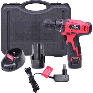 Furadeira e Parafusadeira à Bateria 10,8V 17 Peças Biv Worker