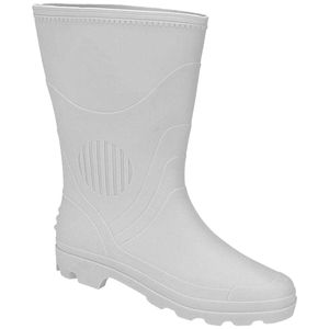 BOTA PVC BRANCA CANO MÉDIO SEM FORRO GRENDENE