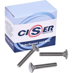Parafuso Francês Inox 1/4"X1.1/2" Polido Ciser 100 Peças