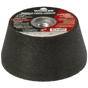 Rebolo Copo Cônico 4" Grão 60 Worker