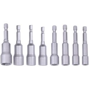 Jogo de Soquetes Magnético 65mm 2x1/4” – 1/2” 8 Peças Worker