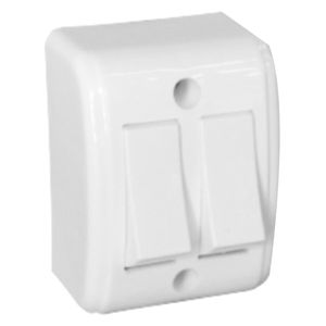 Interruptor Sobrepor 2ts Branco Mectronic