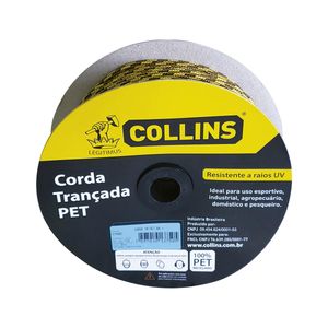 CORDA PET TRANÇADA 217m/ 4mm COLORIDA COLLINS