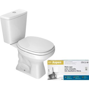 Kit Completo Aspen Bacia e Caixa Acoplada 3 a 6L Deca