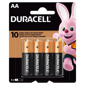 PILHA ALCALINA AA PEQUENA 4PEÇAS DURACELL