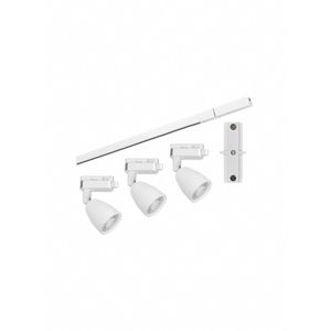 KIT TRILHO LED MR16 3X6W 6500K BRANCO BIV TASCHIBRA