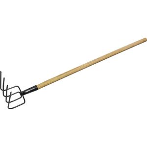 Forcado Curvo Com 4 Dentes e Cabo reto Collins