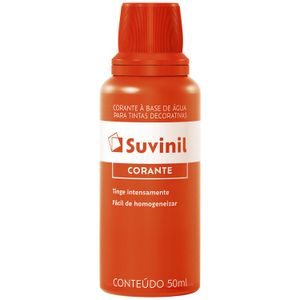 Corante Líquido para Tinta Laranja 50ml 12 Peças Suvinil