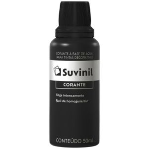 Corante Líquido para Tinta Preto 50ml 12 Peças Suvinil