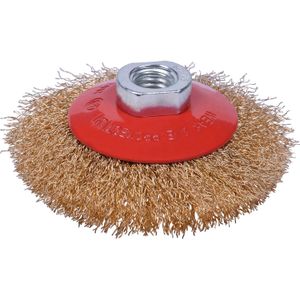 Escova Circular Cônica em Aço 4" 101,60mm Worker
