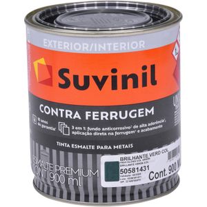 Tinta Esmalte Contra Ferrugem Brilho Verde Colonial 900ml Suvinil