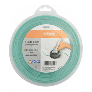 Fio de Corte Redondo para Roçadeira Verde 2mm 123m Stihl