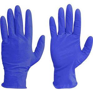 Luva Nitrílica Sonic Azul Cobalto XG com 100 peças SuperMax