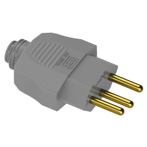 Plugue Macho com 3 Pinos 20A Cinza com 120 Unidades Weg