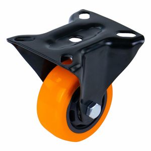 Rodízio Fixo Poliuretano 40mm Laranja Worker