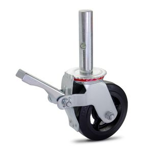Rodízio Giratório Andaime Freio 6x2 140mm 225Kg Colson
